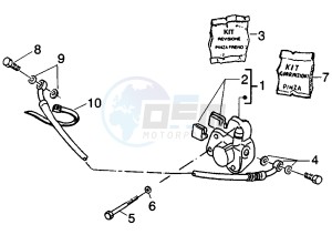 Liberty 125 drawing Front brake caliper