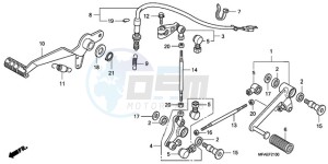 CBF1000TA Europe Direct - (ED / ABS) drawing PEDAL