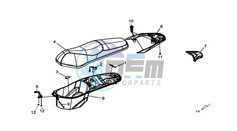 BUDDY SEAT - HELMET BOX - CARRIER