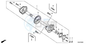 CRF80F9 Australia - (U) drawing OIL PUMP