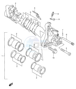 RF900R (E2) drawing FRONT CALIPERS