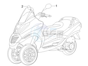 MP3 250 drawing Mirrors