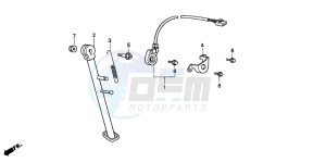 CRM75R drawing SIDE STAND