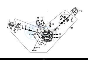 JET 4 50cc (AD05W8-EU) (E4) (L8) drawing CYLINDER HEAD