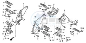 CBR1100XX SUPER BLACKBIRD drawing STEP