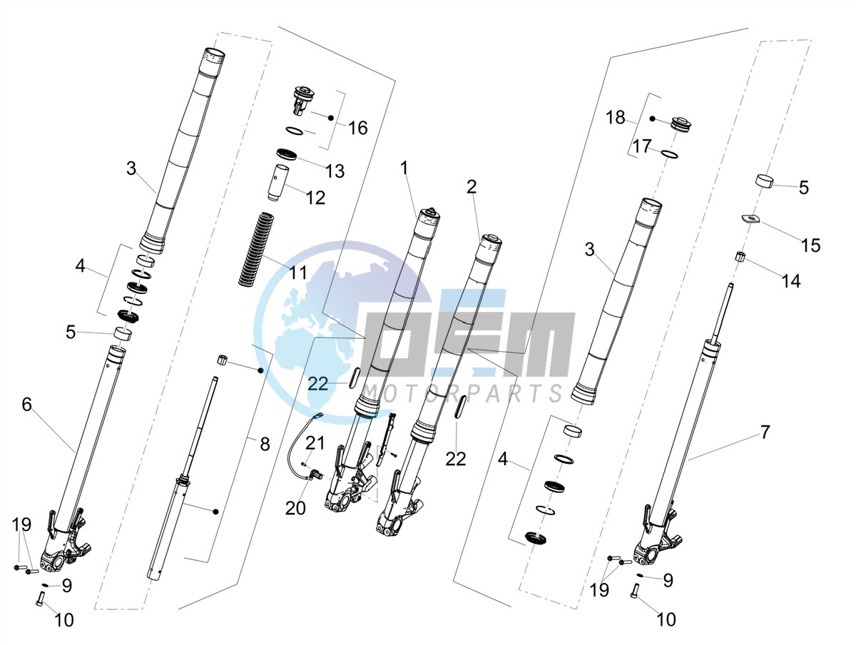 Front fork Kayaba