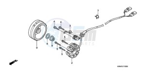 CRF250R9 Australia - (U / BLA) drawing GENERATOR