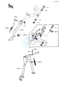 KZ 550 C [LTD] (C3-C4) [LTD] drawing STANDS -- 82-83 C3_C4- -