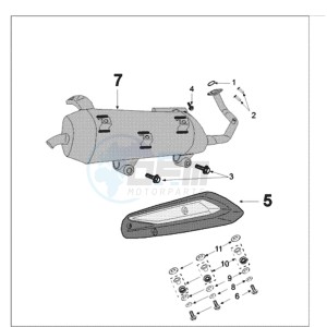 TWEET 125 N drawing EXHAUST