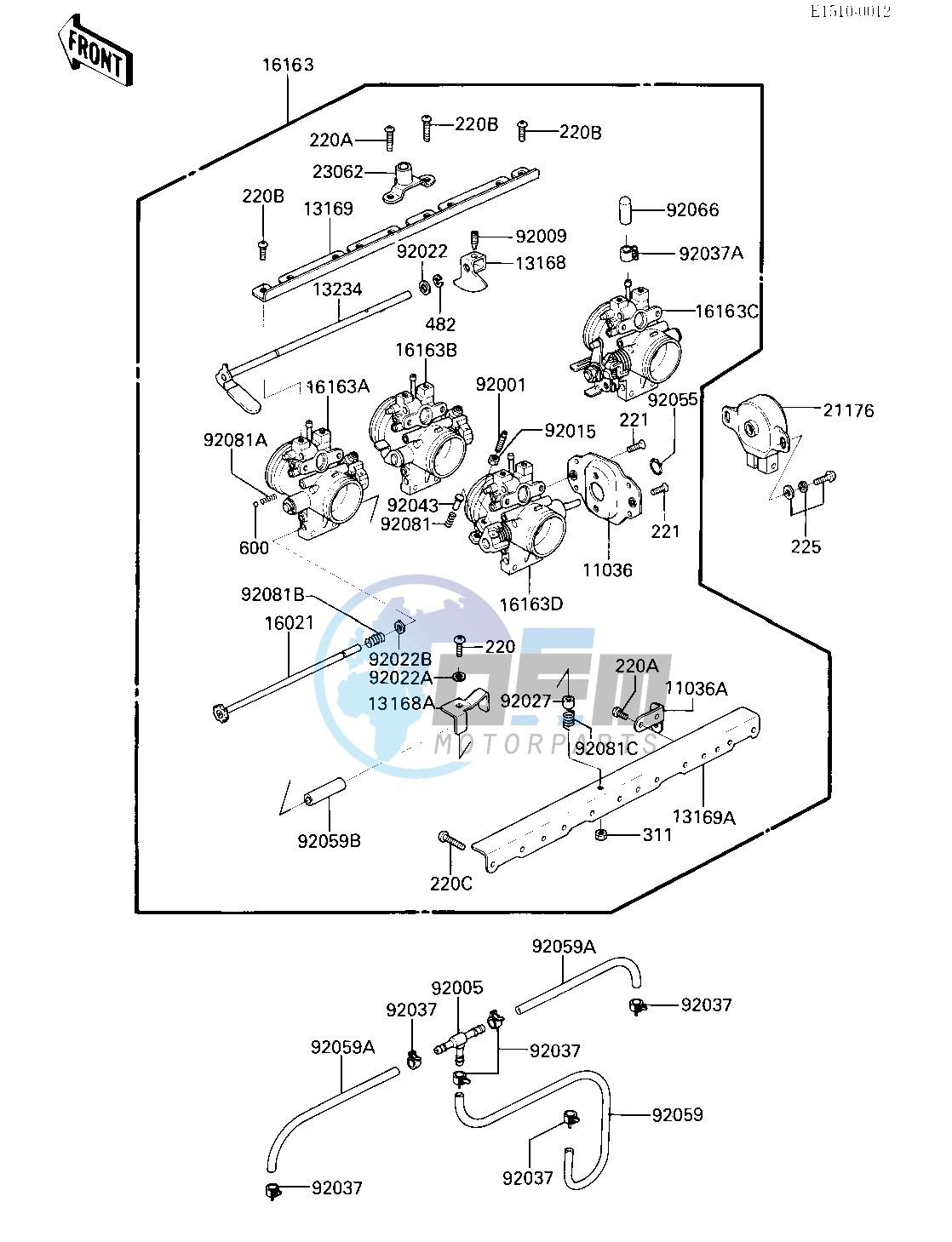 THROTTLE ASSY -- ZX750-E1- -