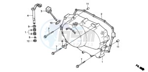 VT600C drawing RIGHT CRANKCASE COVER