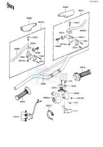 KDX 175 A [KDX175] (A2-A3) [KDX175] drawing HANDLEBAR -- KDX175-A3- -