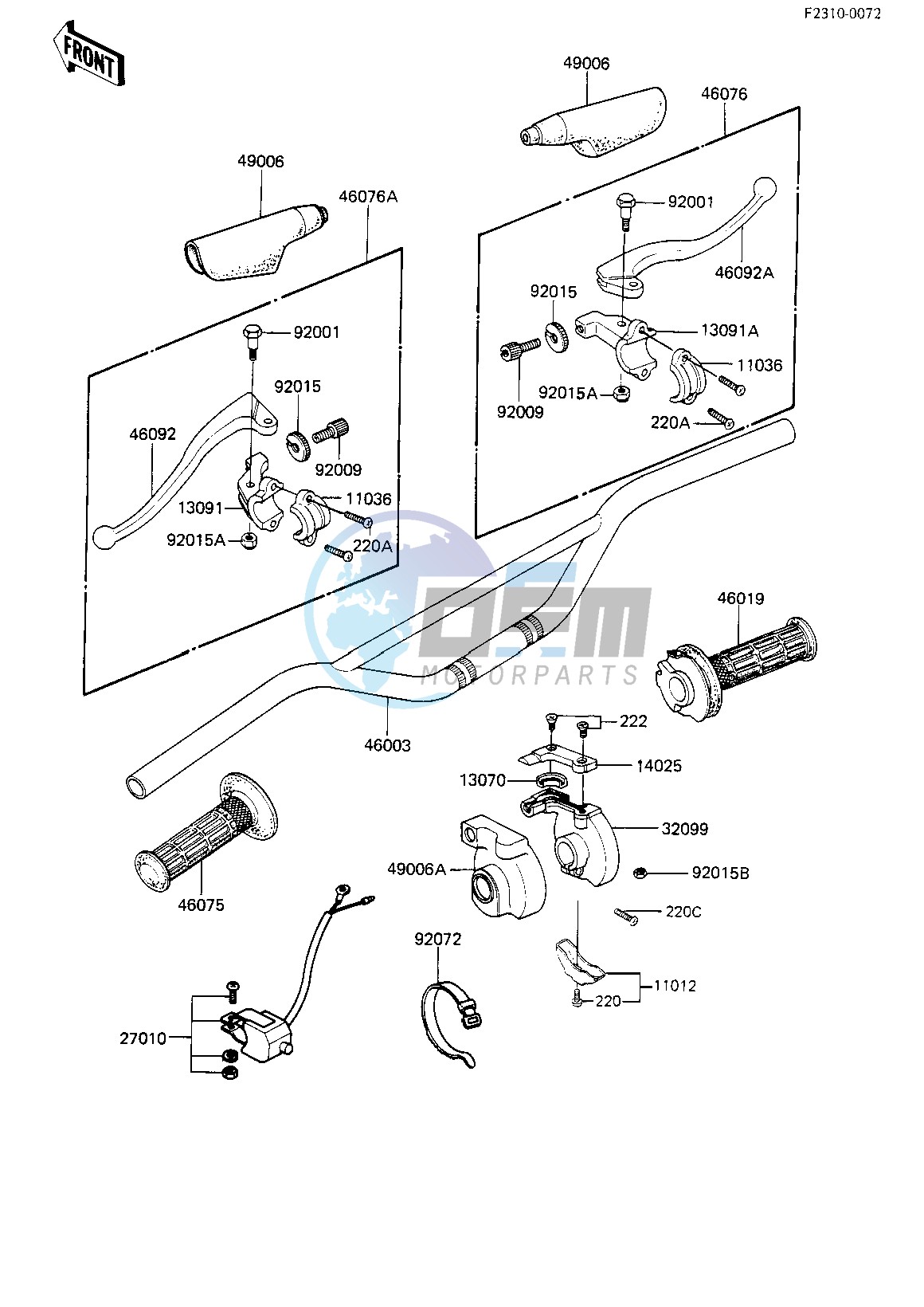 HANDLEBAR -- KDX175-A3- -