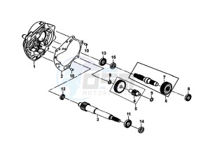 ALLO 50 (25 KM/H) (AJ05WA-NL) (L8-M0) drawing MISSION CASE-DRIVE SHAFT / ALLO 50 (25 KM/H) (AJ05WA-NL) (L8-M0)