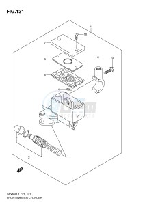 SFV650 (E21) Gladius drawing FRONT MASTER CYLINDER (SFV650L1 E21)