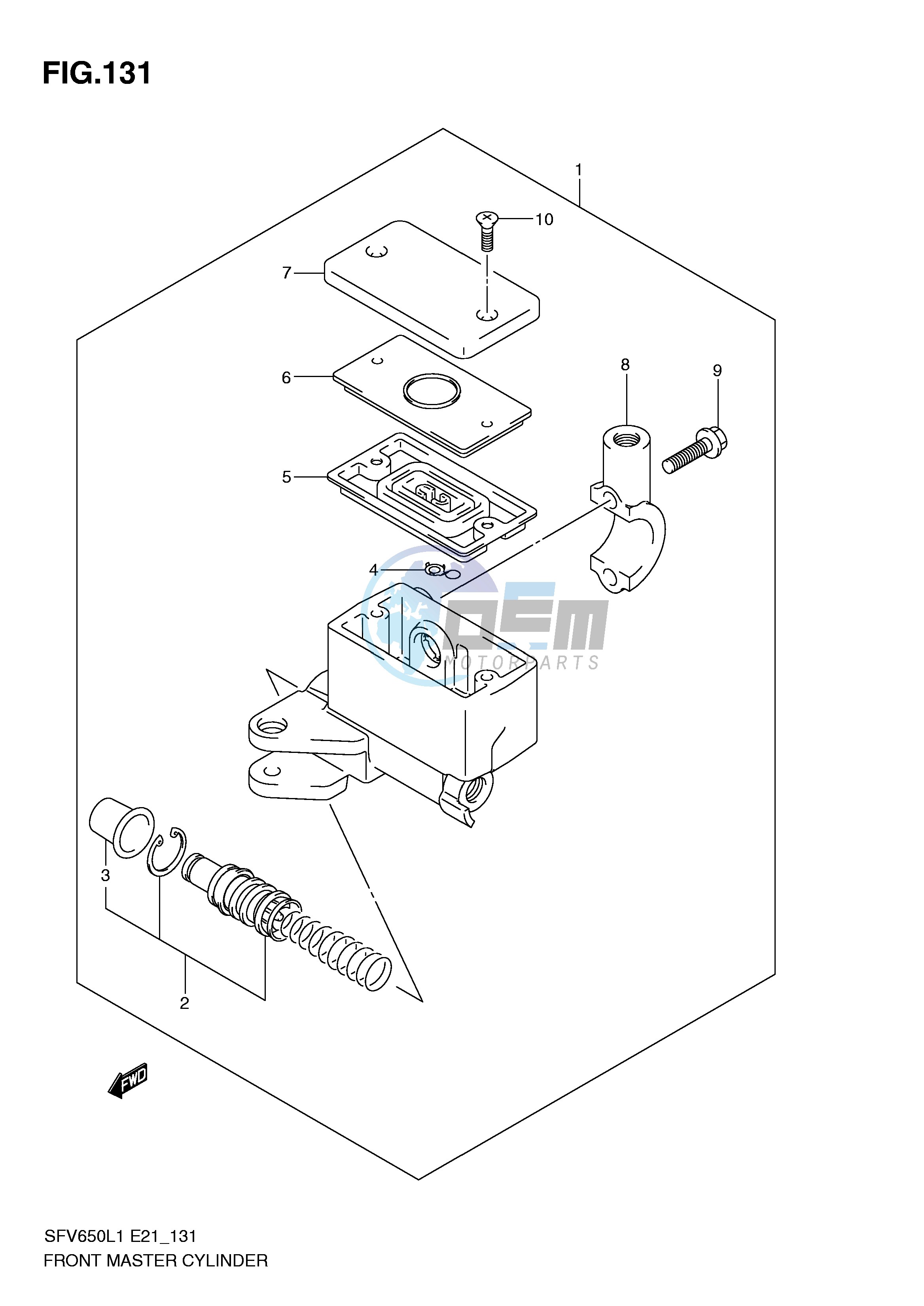 FRONT MASTER CYLINDER (SFV650L1 E21)