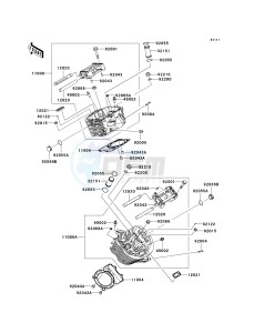 VN 900 B [VULCAN 900 CLASSIC] (6F-9F) B7F drawing CYLINDER HEAD