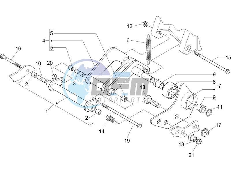 Swinging arm