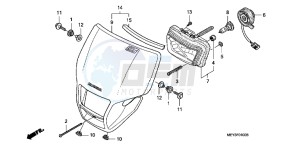 CRF450XC drawing HEADLIGHT