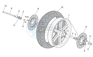 Sport City Cube 250-300 ie e3 drawing Front wheel