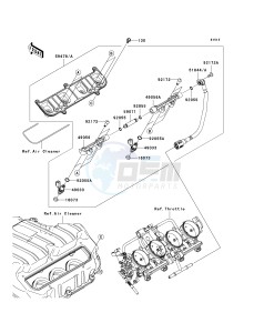 ZX 600 P [NINJA ZX-6R] (7F-8FA) P8F drawing TOP FEED INJECTER