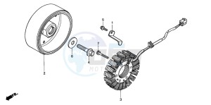 CBR600FS drawing GENERATOR