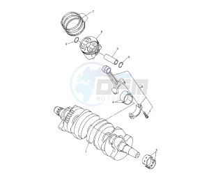 XJ6-N 600 drawing CRANKSHAFT AND PISTON