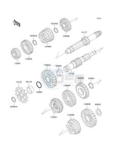 KX 125 L [KX125] (L3) [KX125] drawing TRANSMISSION