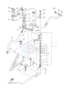 MT07A MT-07 ABS 700 (1XBA 1XBB) drawing REAR MASTER CYLINDER