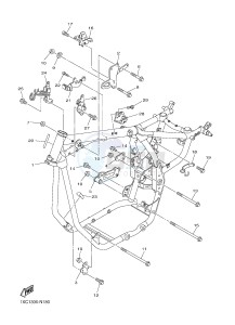 XVS950CR XVS950 CAFE RACER XV950 RACER (B33M) drawing FRAME