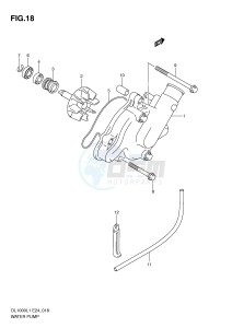 DL1000 (E24) V-Strom drawing WATER PUMP