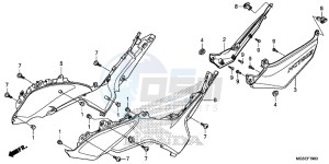 NC700SAD NC700S ABS 2ED - (2ED) drawing SIDE COVER