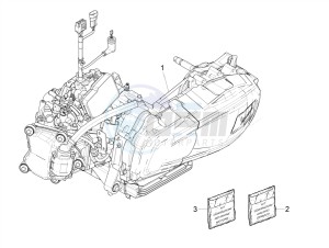 GTV 300HPE SEI GIORNI IE E4 ABS (NAFTA) drawing Engine, assembly