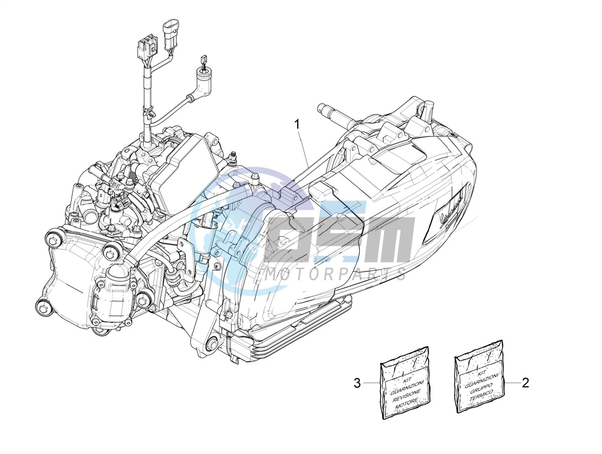 Engine, assembly