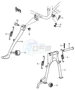 KZ 440 D [LTD BELT] (D1) [LTD BELT] drawing STANDS -- 80 D1- -