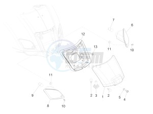 GTS 300 SUPER 4T 4V IE ABS E4 (EMEA) drawing Rear headlamps - Turn signal lamps