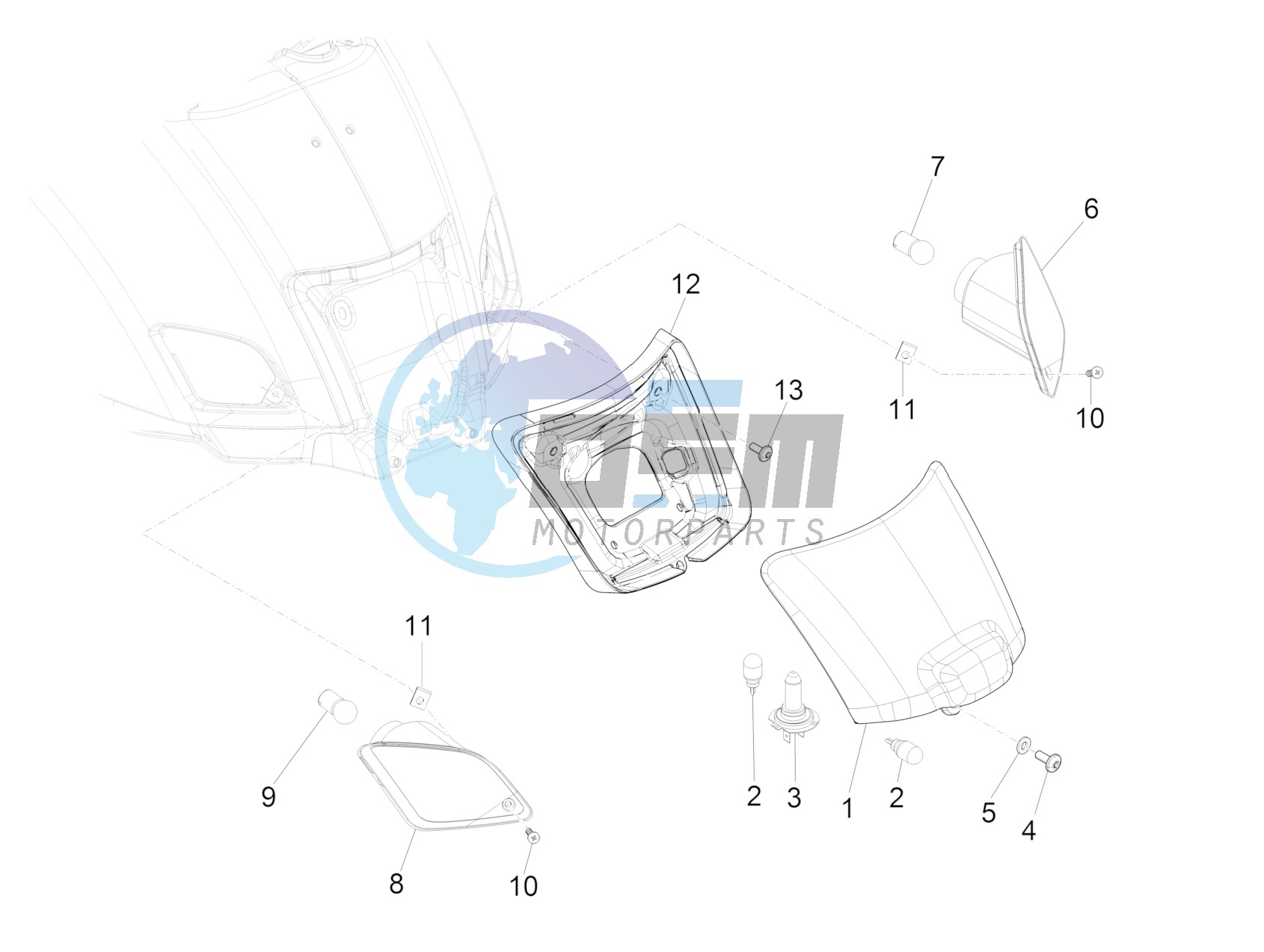 Rear headlamps - Turn signal lamps