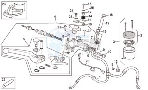 RSV 1000 Tuono drawing Front master brake cilinder