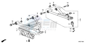 TRX420TM1F TRX420 Europe Direct - (ED) drawing FRONT ARM