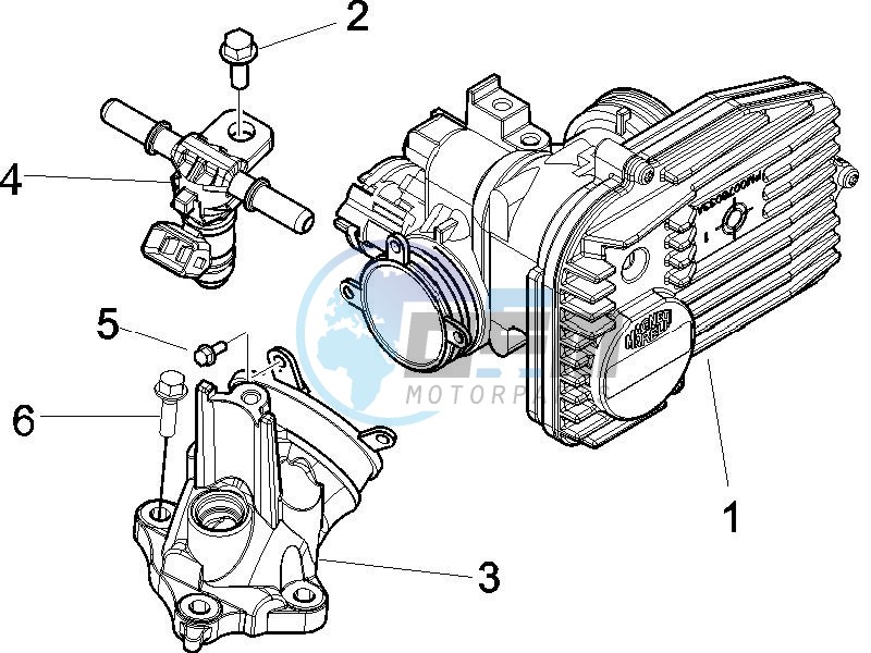 Throttle body - Injector - Union pipe