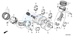 VFR800XD CrossRunner - VFR800X UK - (E) drawing CRANKSHAFT/PISTON