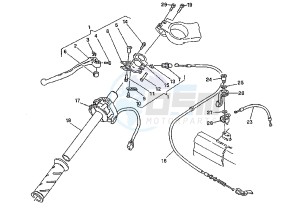 MITO EVOL.125 drawing HANDLEBAR LEFT CONTROLS