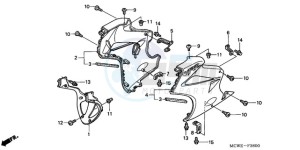 VFR800A9 Europe Direct - (ED / ABS MME) drawing LOWER COWL