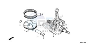 CRF250RG CRF250R ED drawing CRANKSHAFT/PISTON