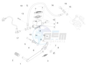 RS 125 RS REPLICA 4T E4 ABS (APAC) drawing Rear master cylinder