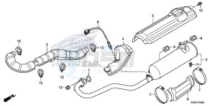 TRX420FE1F TRX420 Europe Direct - (ED) drawing EXHAUST MUFFLER