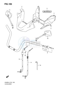 AN400 ABS BURGMAN EU-UK drawing HANDLEBAR