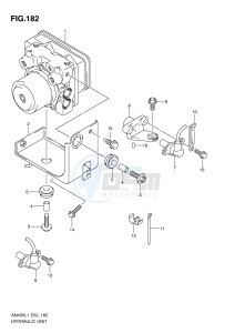 AN400 (E2) Burgman drawing HYDRAULIC UNIT (AN400ZAL1 E2)