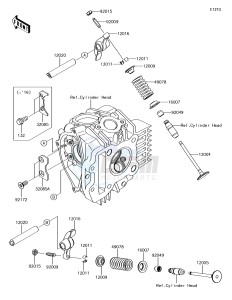 KLX110 KLX110CHF EU drawing Valve(s)