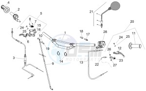 RX 50 (EMEA) drawing Handlebar - Controls